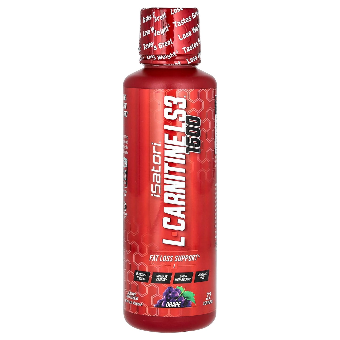 Isatori L-Carnitine LS3 1500, Stimulant-Free Fat Loss Supplement - Image 1
