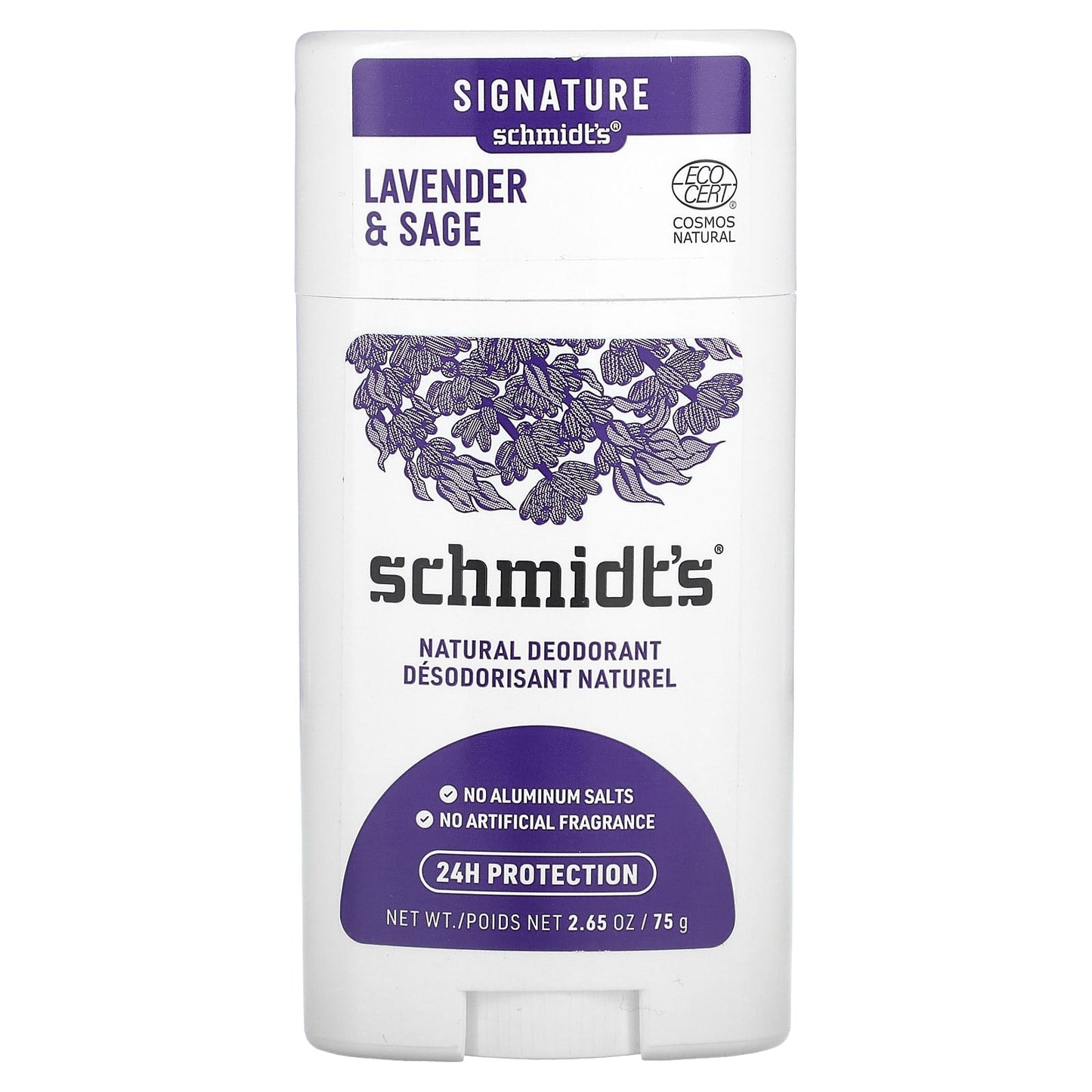 Schmidt's, Natural Deodorant, Lavender & Sage, 2.65 oz (75 g) - Image 1