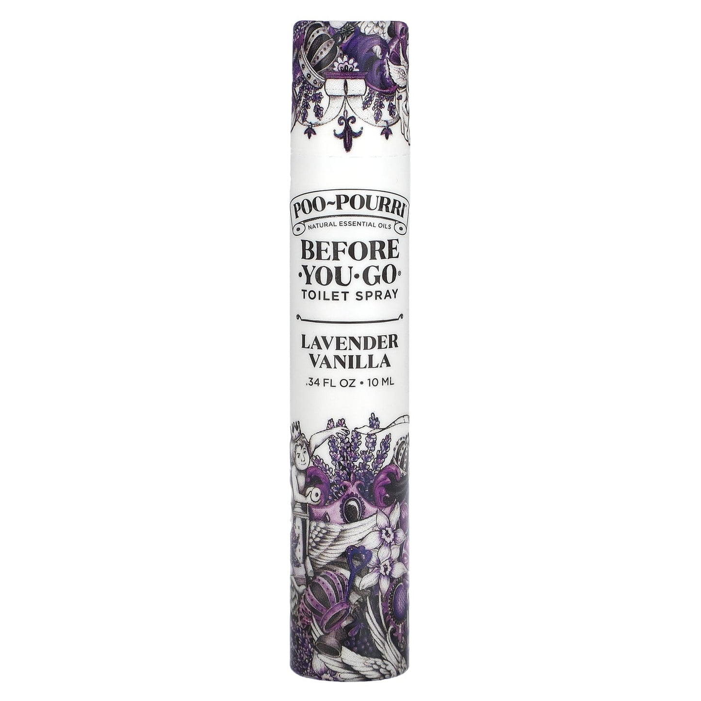 Poo-Pourri, Before-You-Go® Toilet Sprays, Lavender Vanilla, 0.34 fl oz (10 ml) - Image 1