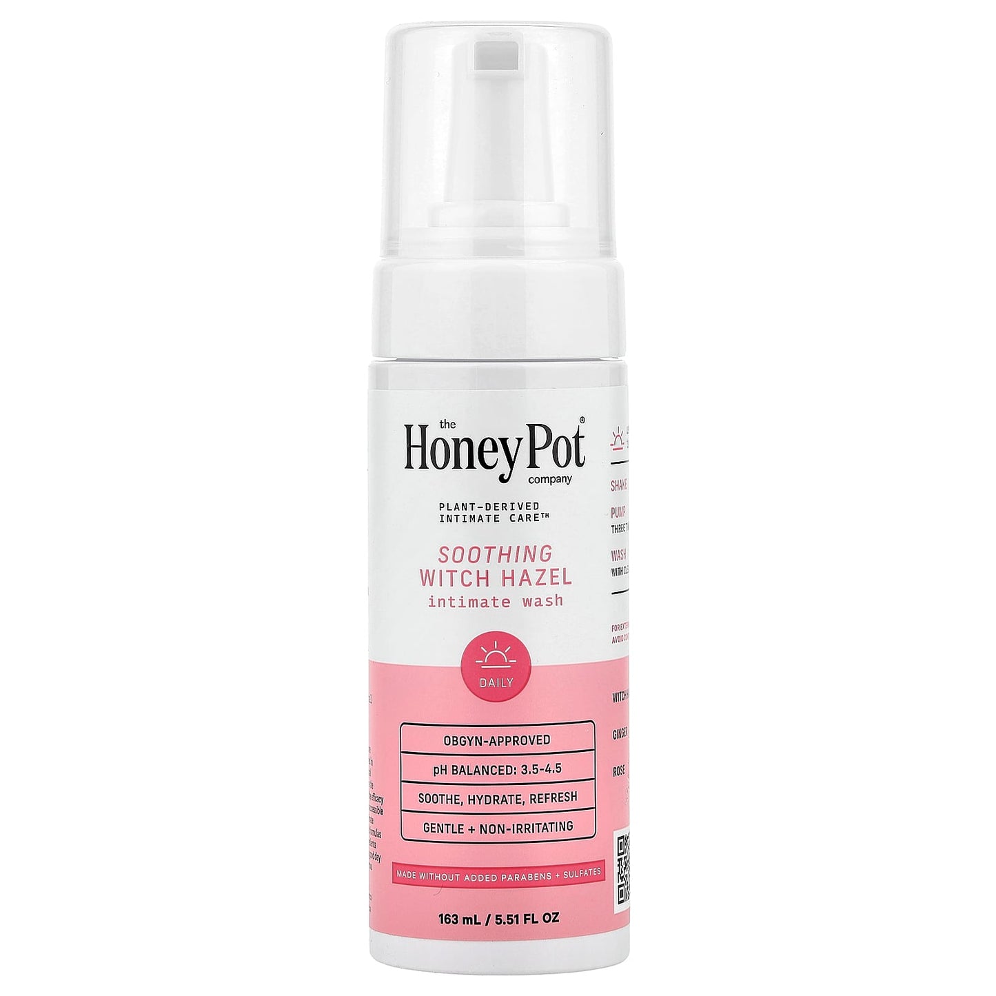 The Honey Pot Company, Soothing Witch Hazel Intimate Wash, 5.51 fl oz (163 ml) - Image 1