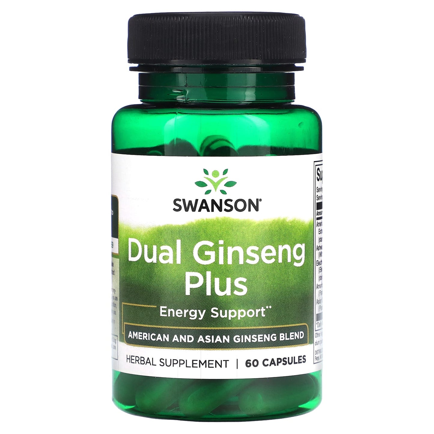 Swanson, Dual Ginseng Plus, 60 Capsules - Image 1