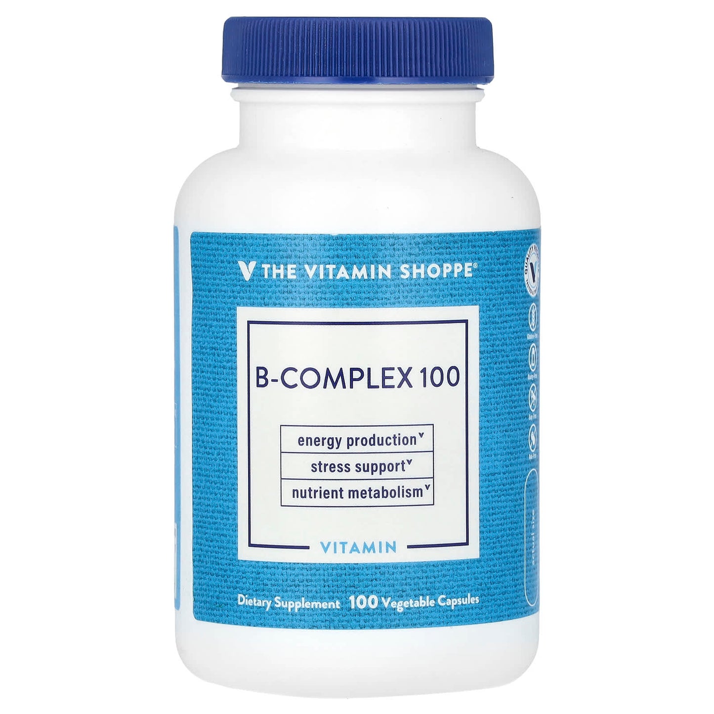 The Vitamin Shoppe, B-Complex 100, 100 Vegetable Capsules - Image 1
