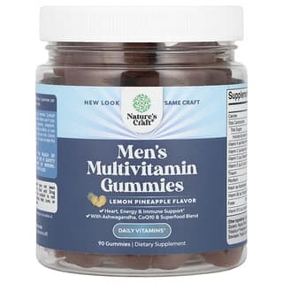Men's Multivitamin Gummies by Nature's Craft - Heart & Immune Support