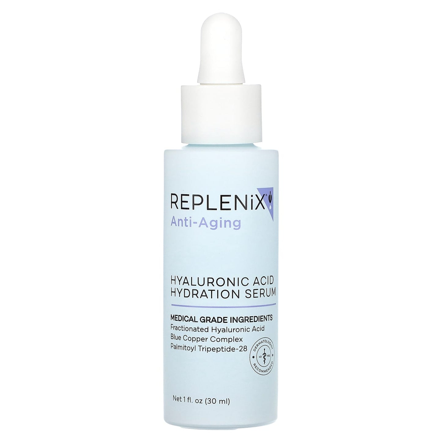Replenix, Anti-Aging, Hyaluronic Acid Hydration Serum, Fragrance Free, 1 fl oz (30 ml) - Image 1
