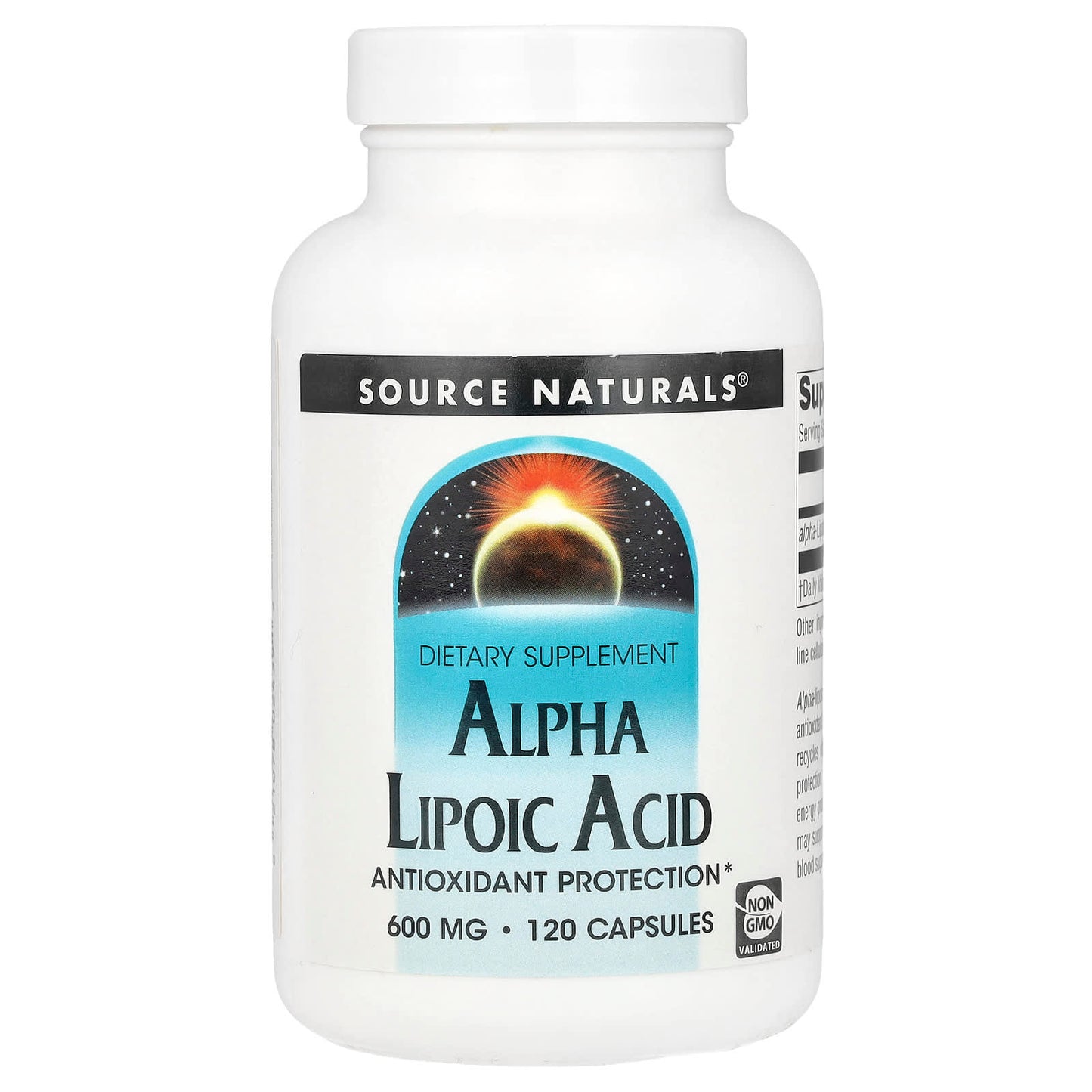 Source Naturals, Alpha Lipoic Acid , 600 mg , 120 Capsules - Image 1