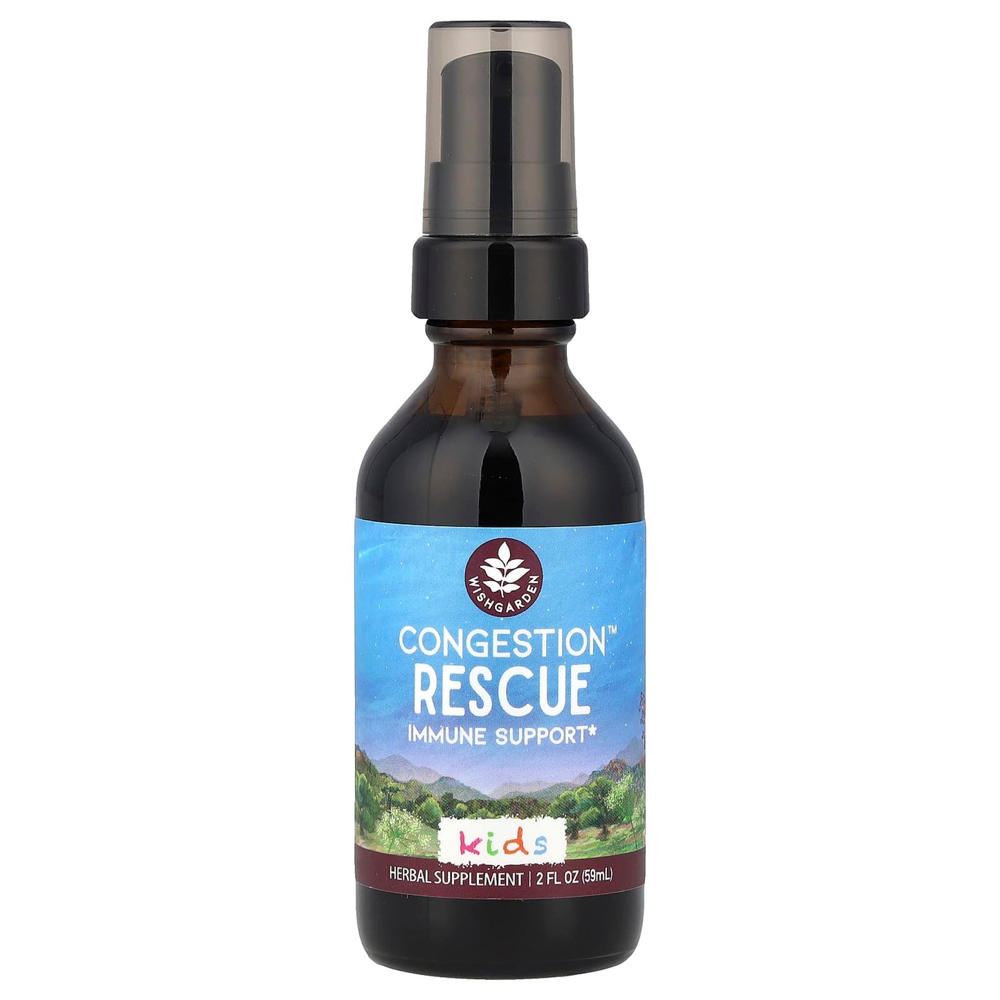 WishGarden Herbs, Kids, Congestion™ Rescue, 2 fl oz (59 ml) - Image 1