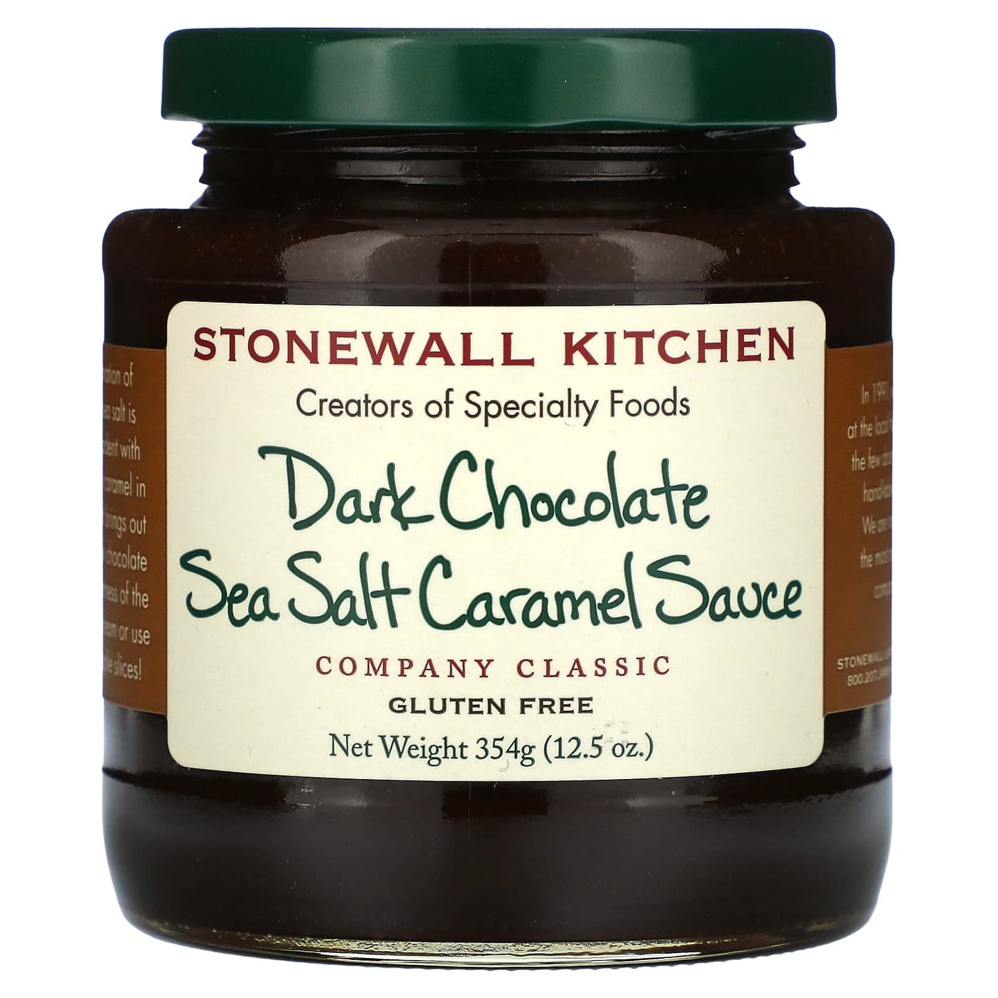 Stonewall Kitchen, Dark Chocolate Sea Salt Caramel Sauce, 12.5 oz (354 g) - Image 1