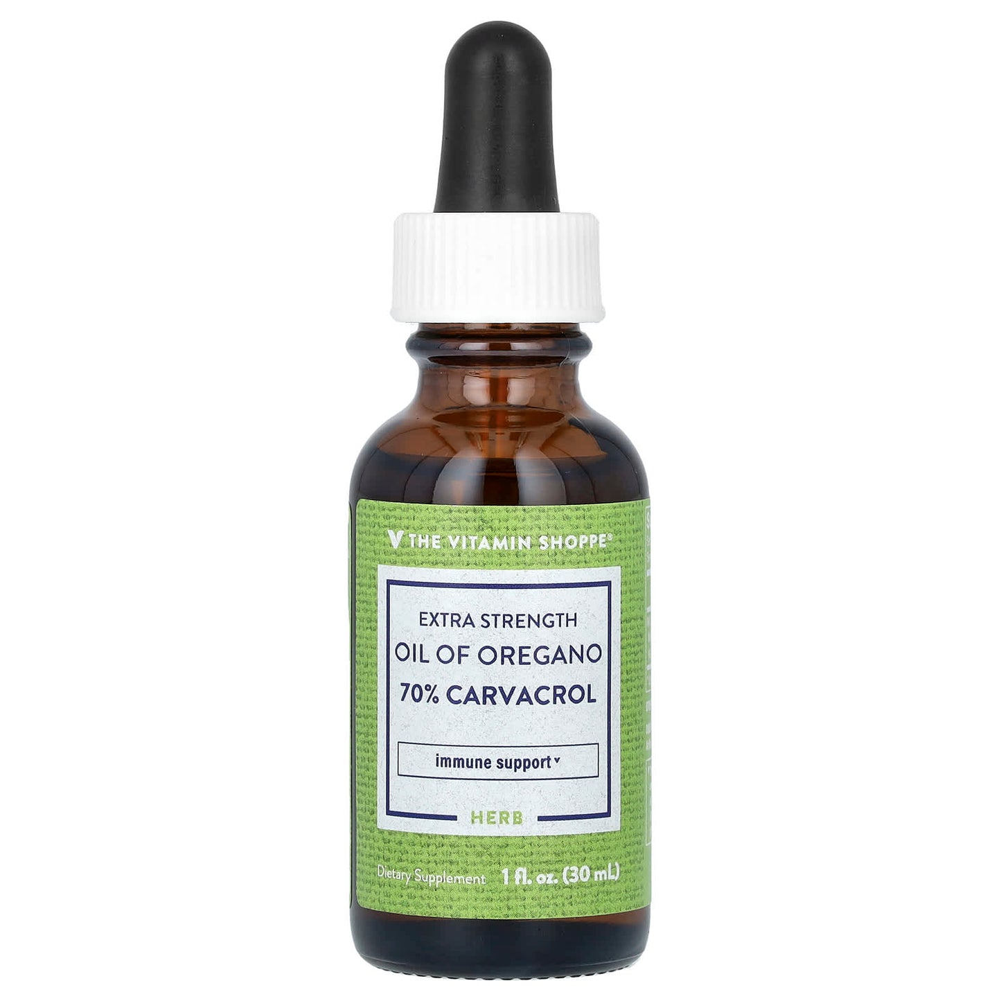 The Vitamin Shoppe, Extra Strength, Oil of Oregano, 1 fl oz (30 ml) (21 mg per Serving) - Image 1