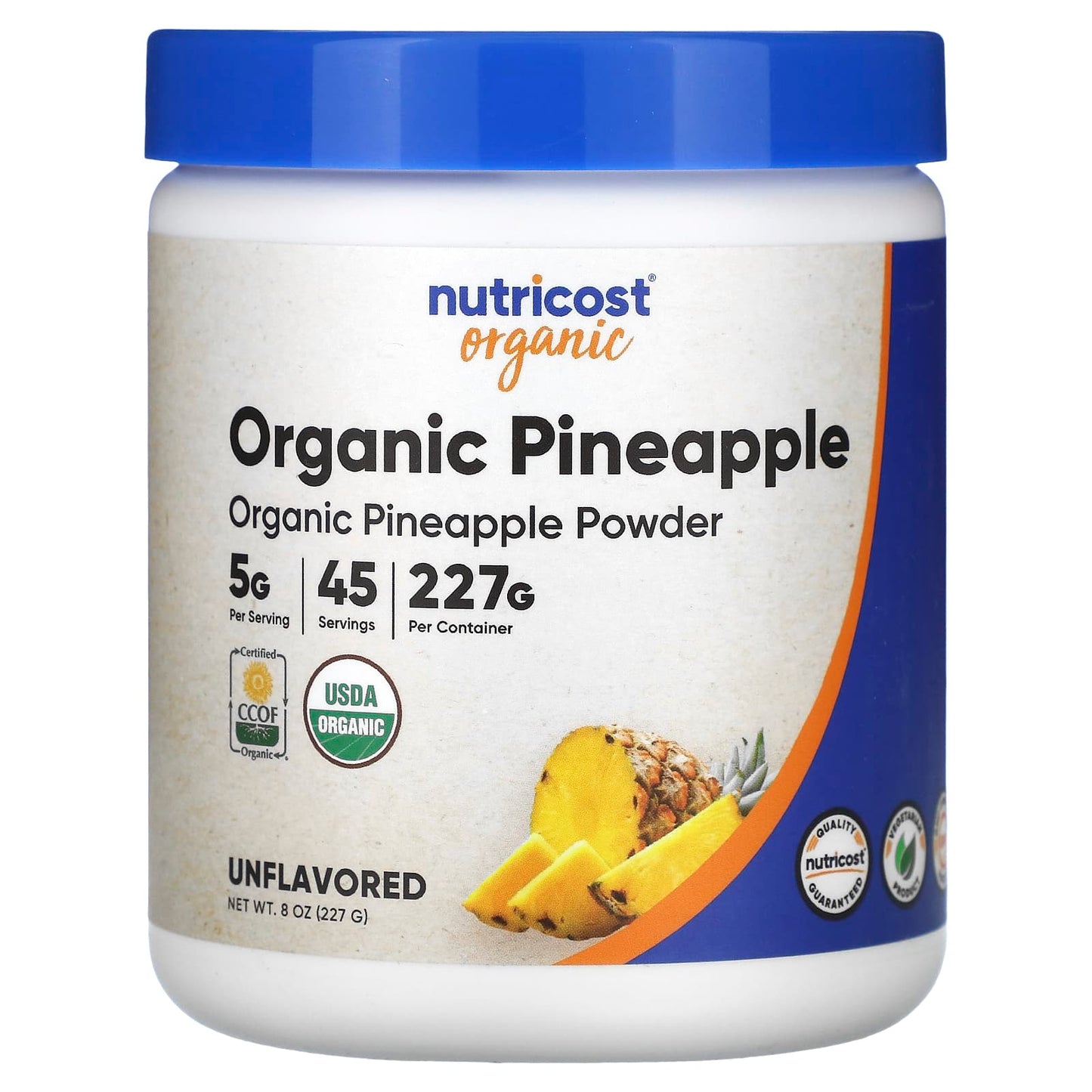 Nutricost, Organic Pineapple Powder, Unflavored, 8 oz (227 g) - Image 1