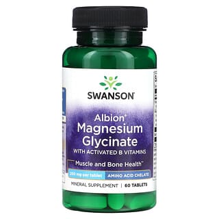 Boost Bone Health with Swanson Magnesium Glycinate 200mg, 60 Tablets