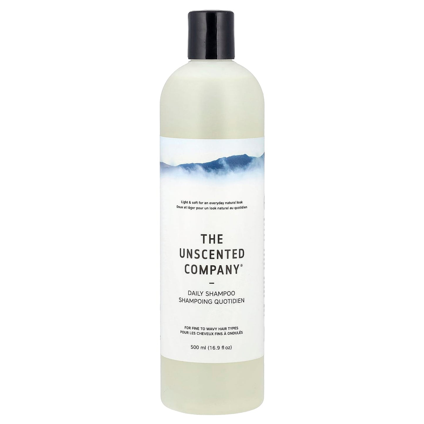 The Unscented Company, Daily Shampoo, For Fine to Wavy Hair Types, Fragrance Free, 16.9 fl oz (500 ml) - Image 1