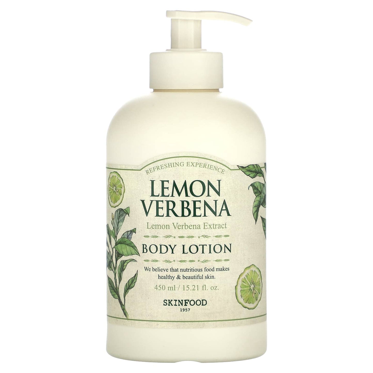 SKINFOOD, Body Lotion, Lemon Verbena, 15.21 fl oz (450 ml) - Image 1