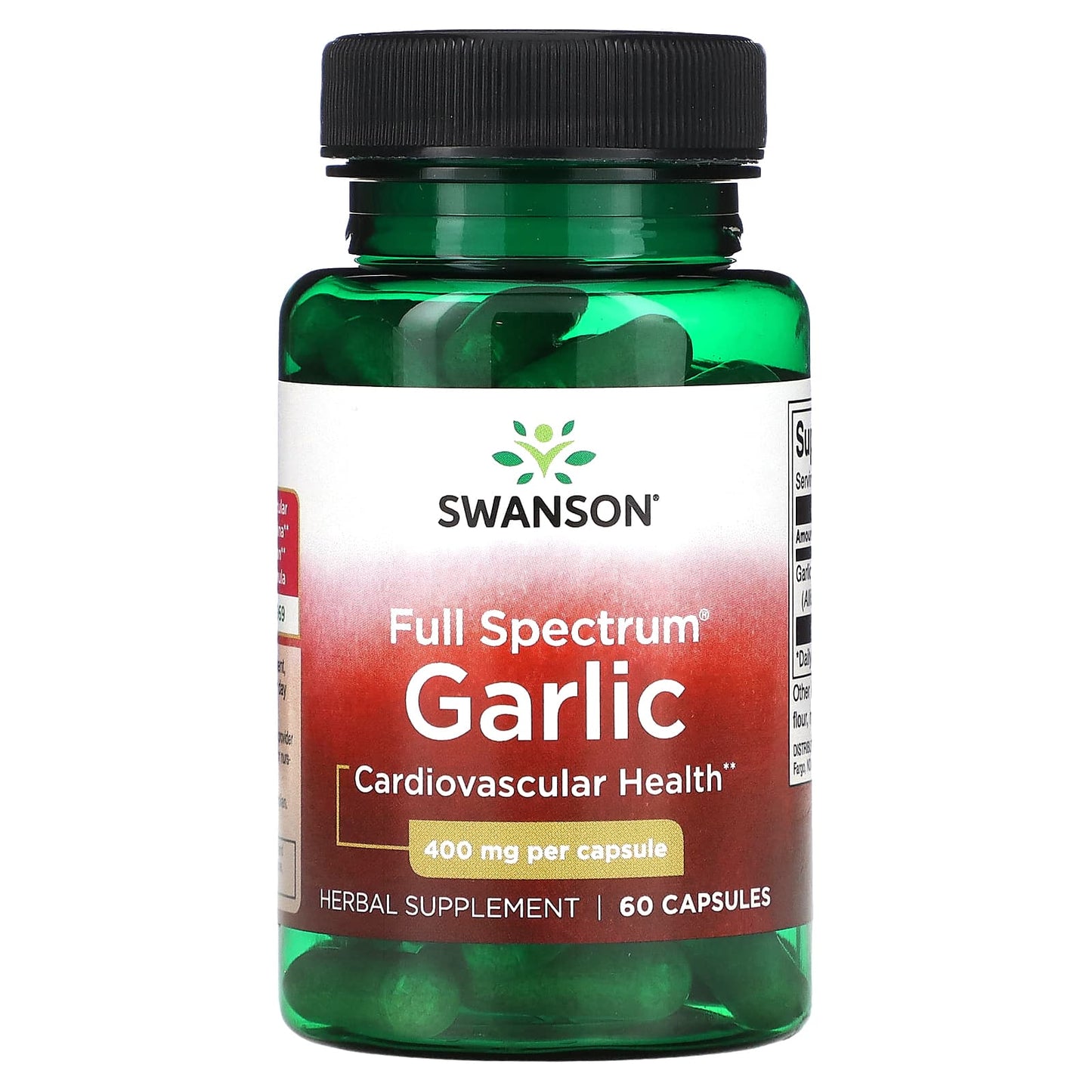 Swanson, Full Spectrum Garlic, 400 mg, 60 Capsules - Image 1