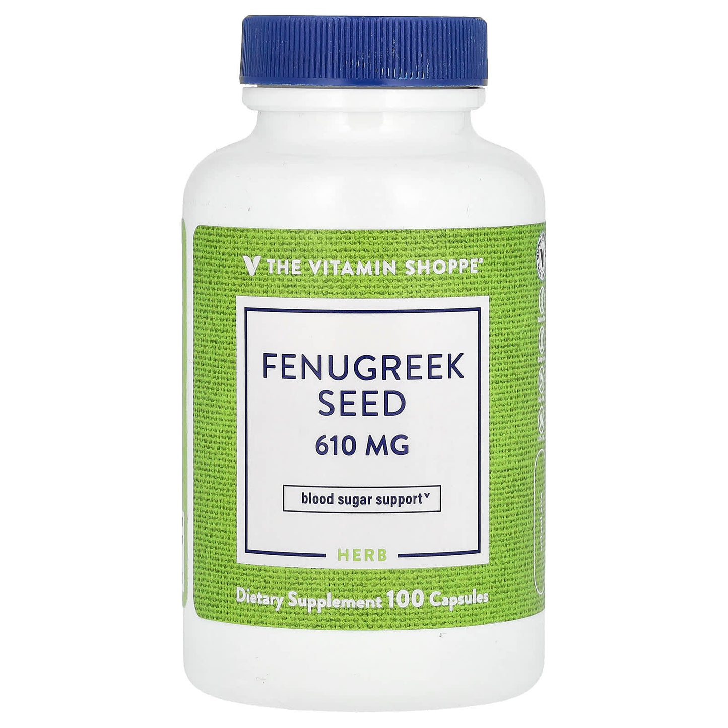 The Vitamin Shoppe, Fenugreek Seed, 610 mg, 100 Capsules - Image 1