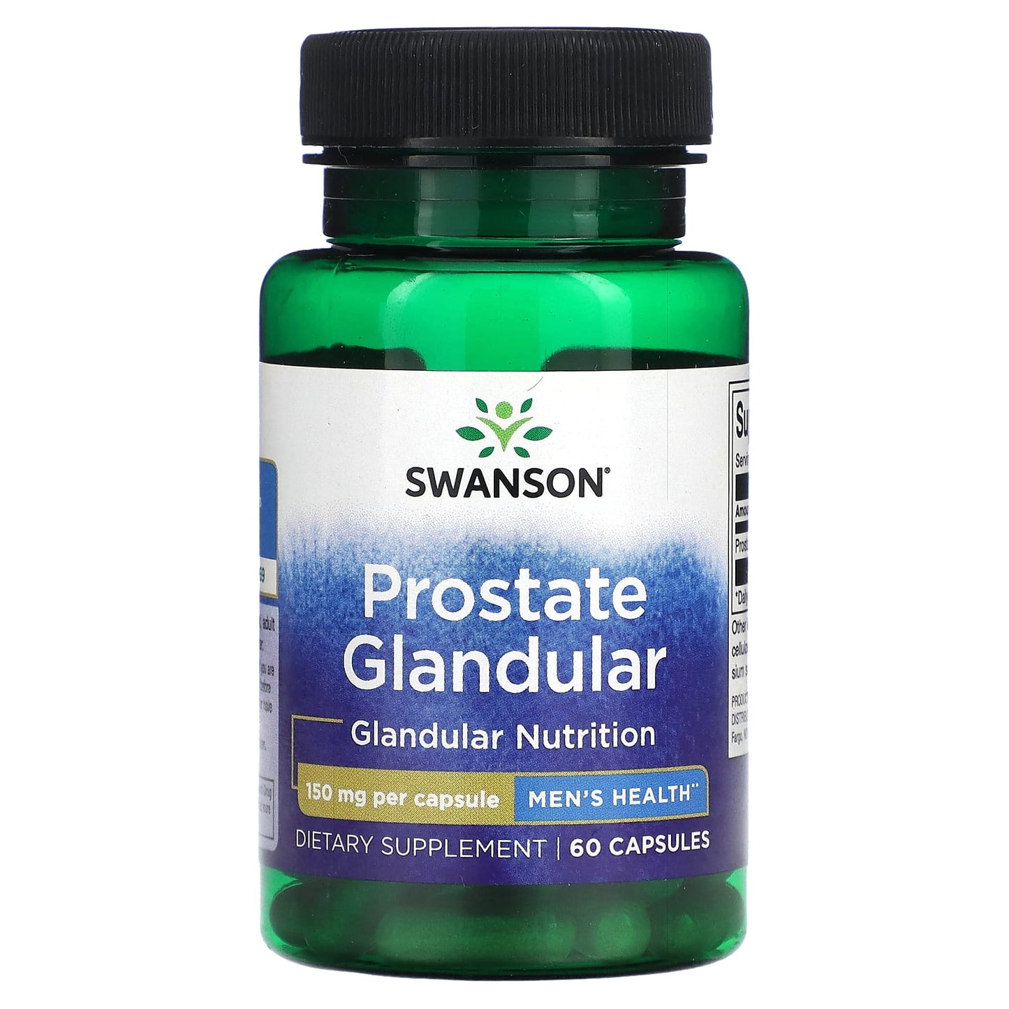 Swanson, Prostate Glandular, 150 mg , 60 Capsules - Image 1