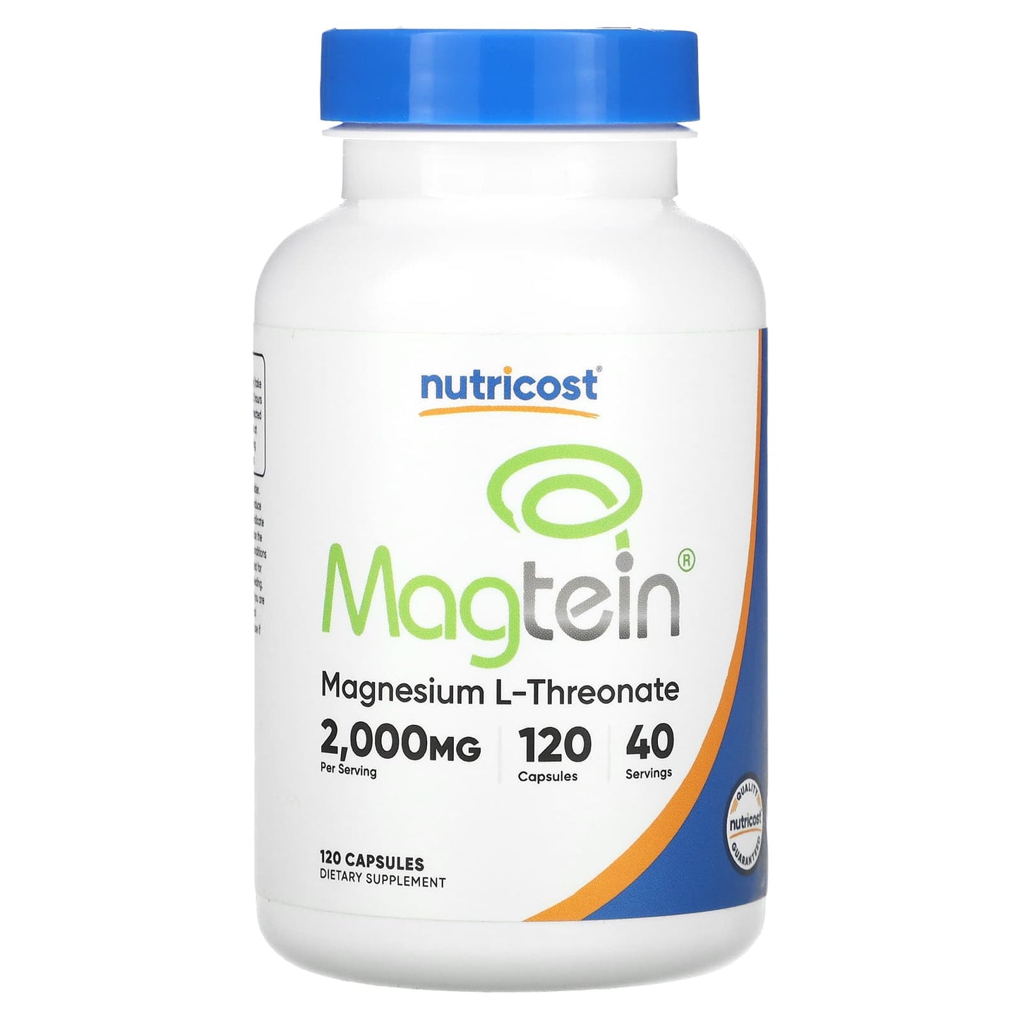 Nutricost, Magtein®, Magnesium L-Threonate, 120 Capsules (666 mg per Capsule) - Image 1