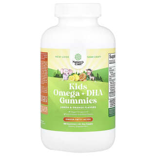 Nature's Craft Omega 3 Gummies for Kids - Lemon & Orange Flavor