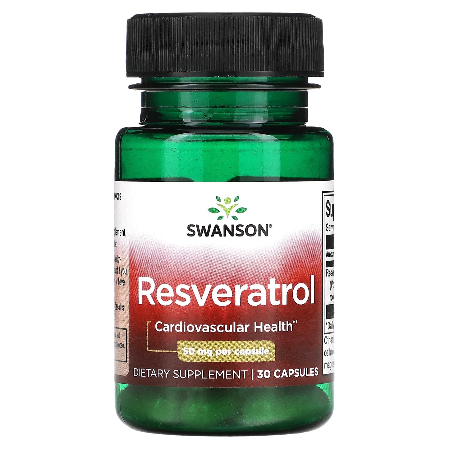 Swanson, Resveratrol, 50 mg, 30 Capsules - Image 1