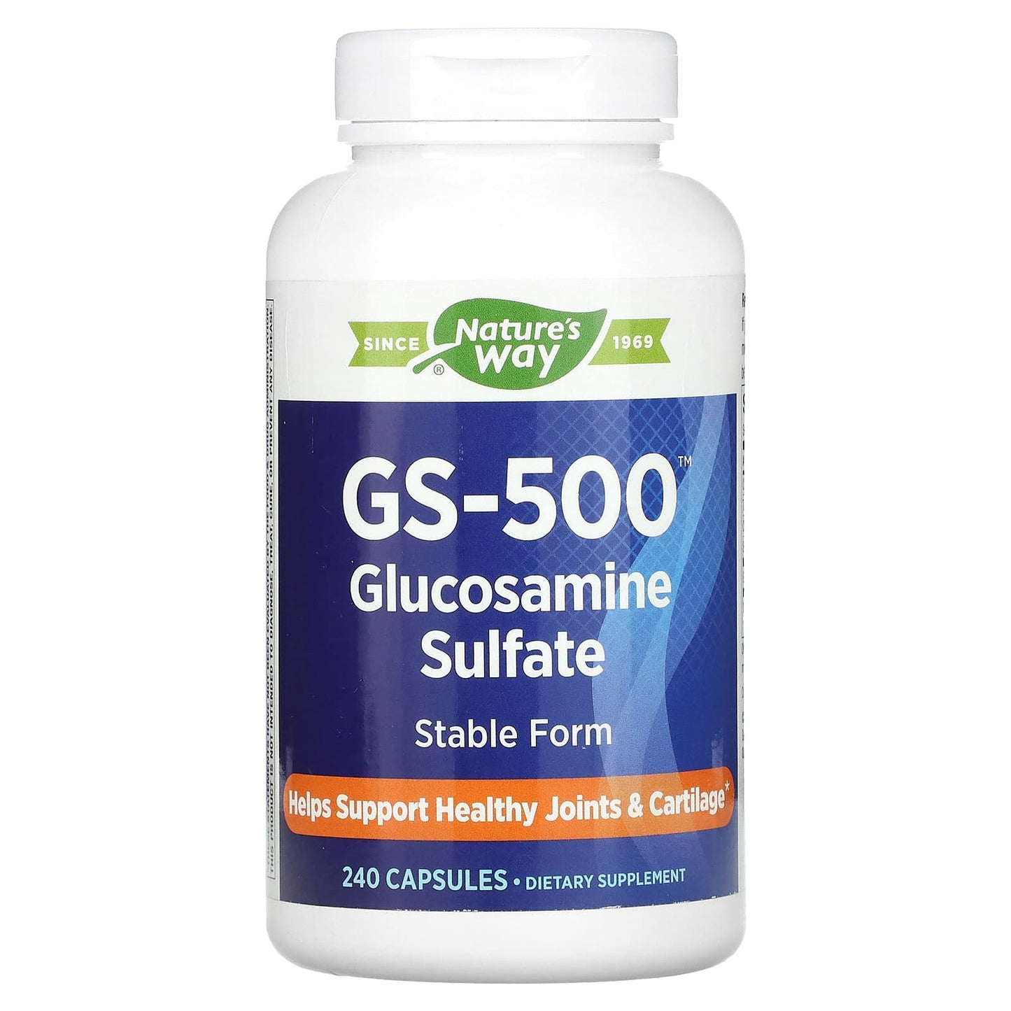 Nature's Way, GS-500 Glucosamine Sulfate, 240 Capsules (0.5 g per Capsule) - Image 1