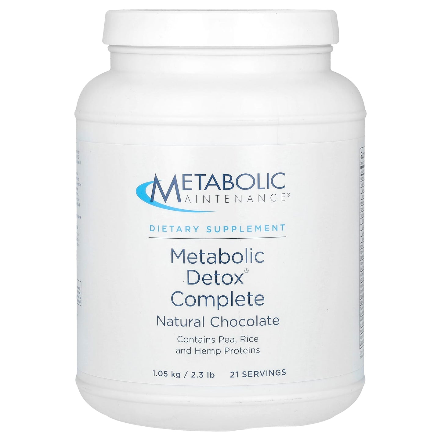 Metabolic Maintenance, Metabolic Detox Complete, Natural Chocolate, 2.3 lb (1.05 kg) - Image 1