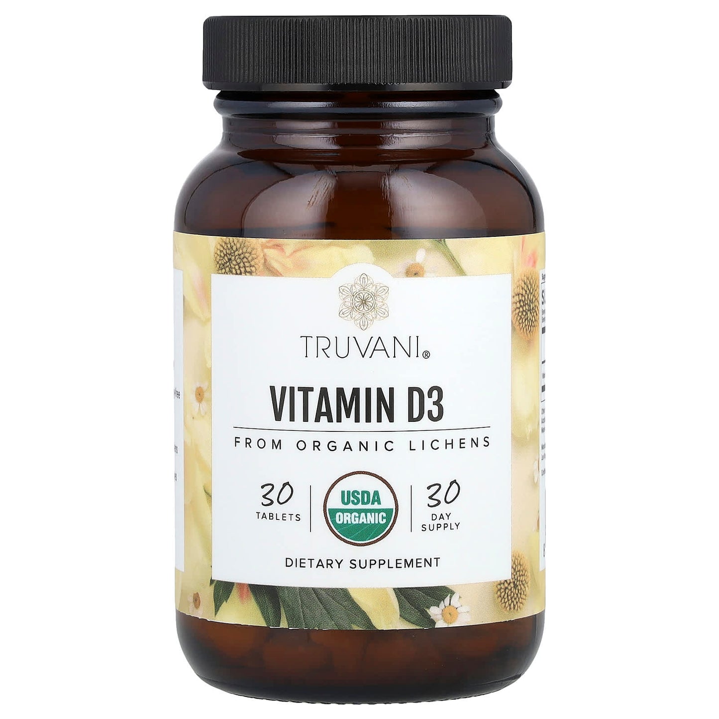 Truvani, Vitamin D3, 30 Tablets (50 mcg per Tablet) - Image 1