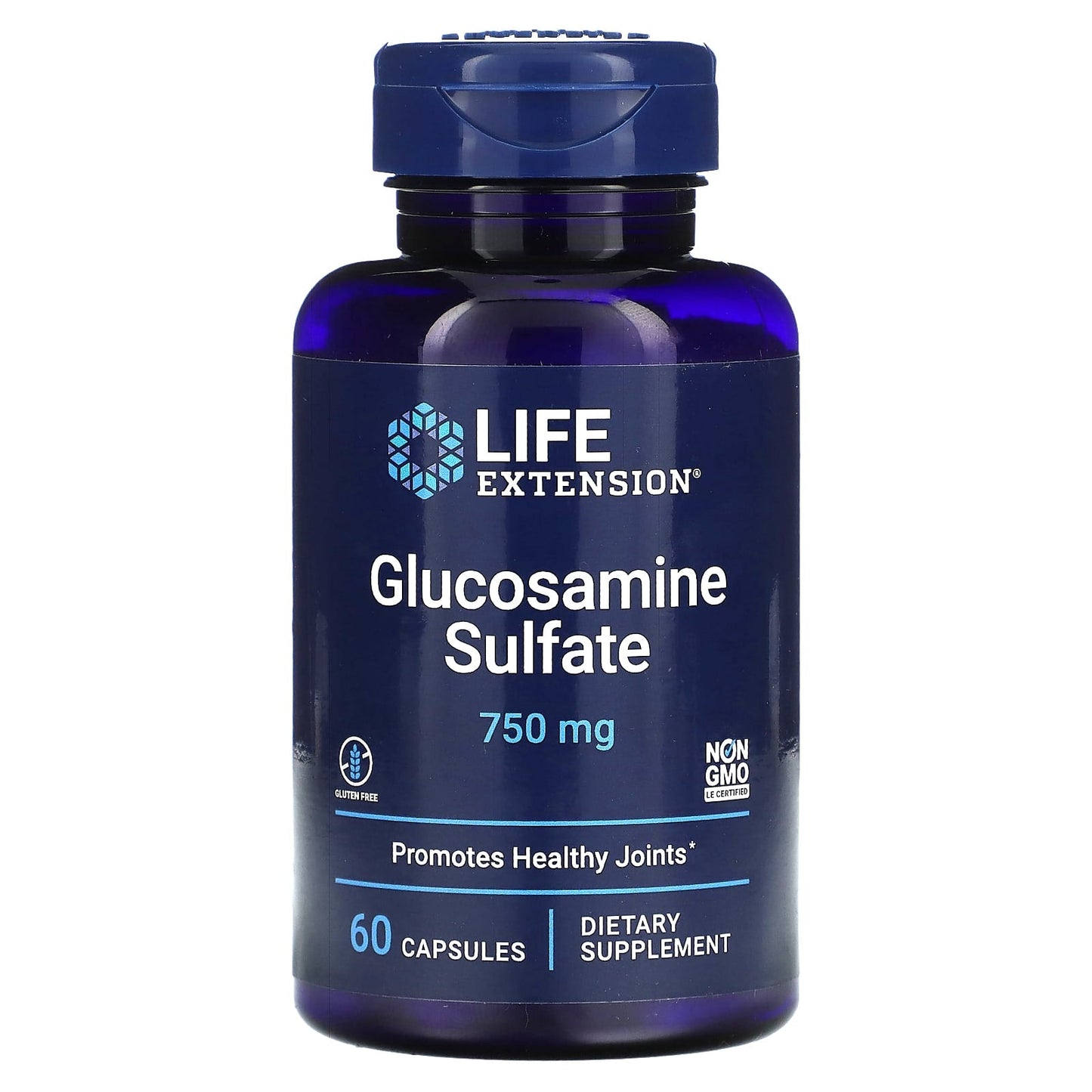 Life Extension, Glucosamine Sulfate, 60 Capsules - Image 1