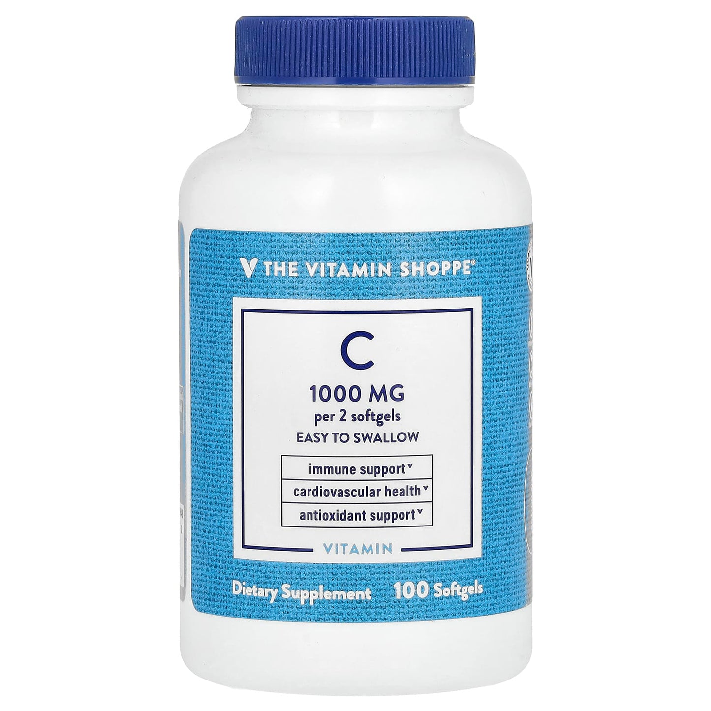The Vitamin Shoppe, Vitamin C, 1,000 mg, 100 Softgels (500 mg per Softgel) - Image 1