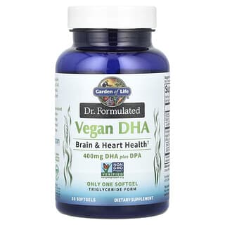 Vegan DHA Plus DPA for Brain & Heart Health - Garden of Life