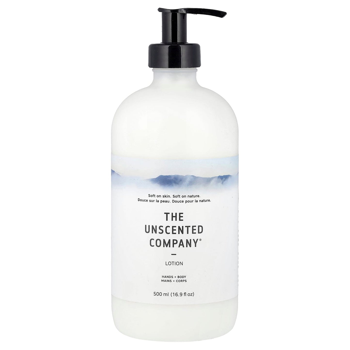 The Unscented Company, Lotion, Hands + Body, Fragrance Free, 16.9 fl oz (500 ml) - Image 1