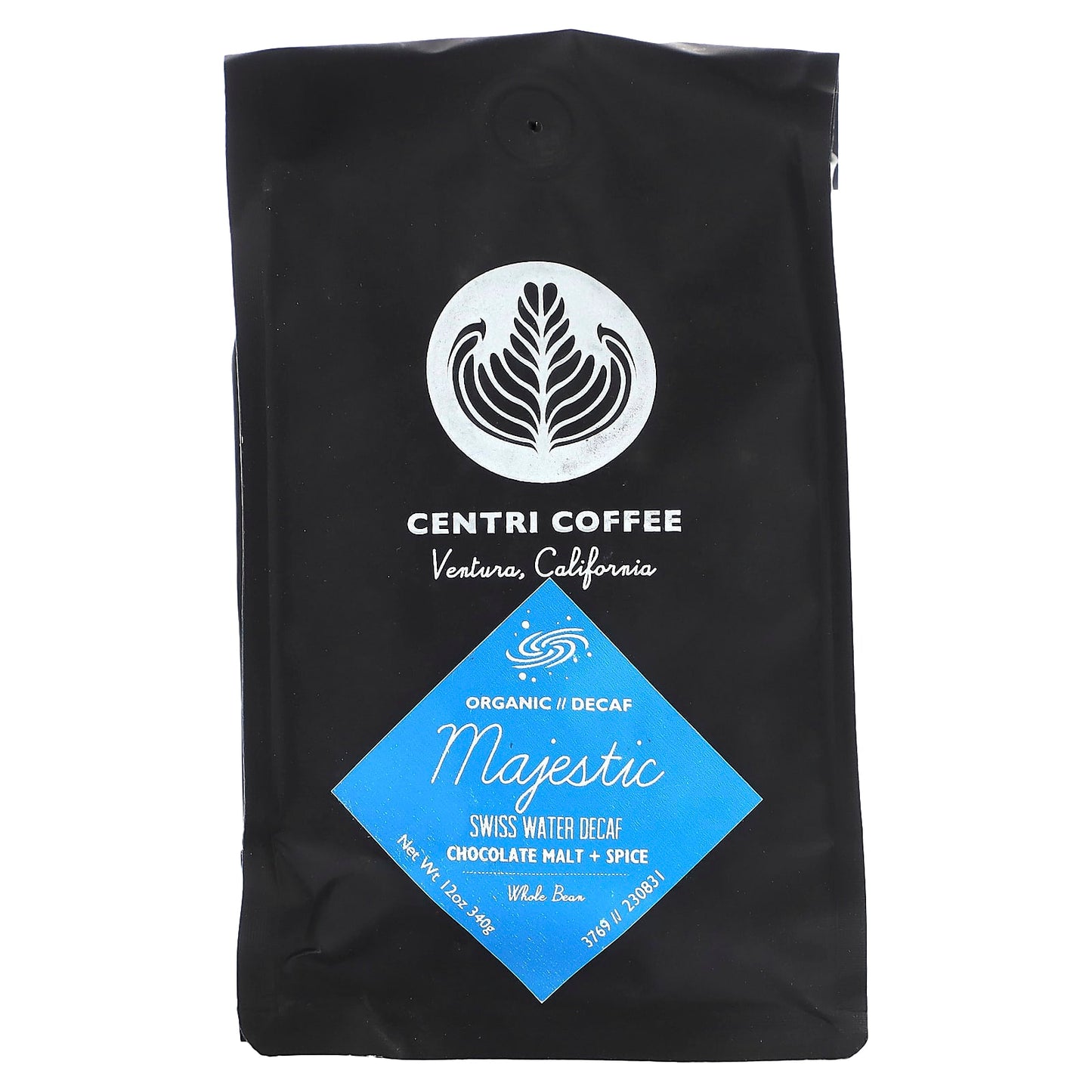 Decaf Coffee - Chocolate Malt + Spice, Whole Bean, Certified Organic - Image 1