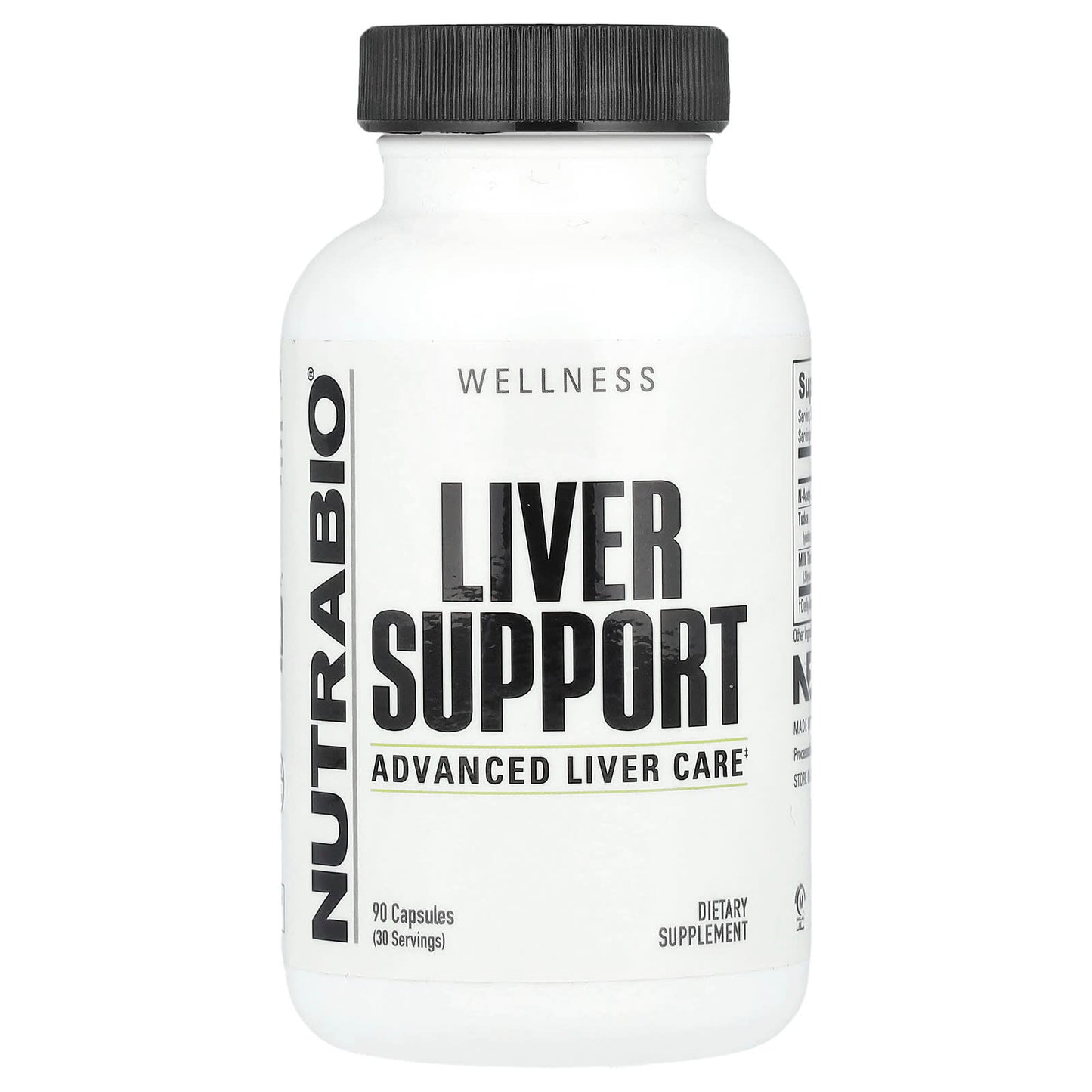NutraBio, Liver Support, 90 Capsules - Image 1