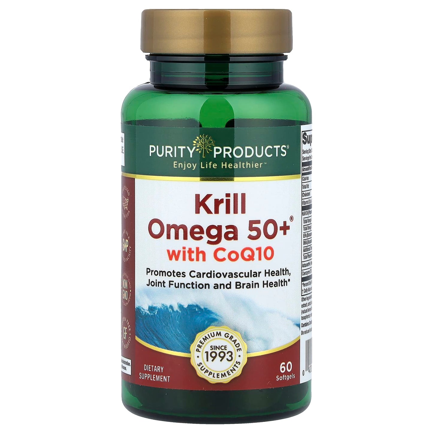 Purity Products, Krill Omega 50+® with CoQ10, 60 Softgels - Image 1