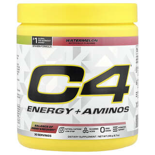 C4 Energy + Aminos Watermelon Pre-Workout Supplement