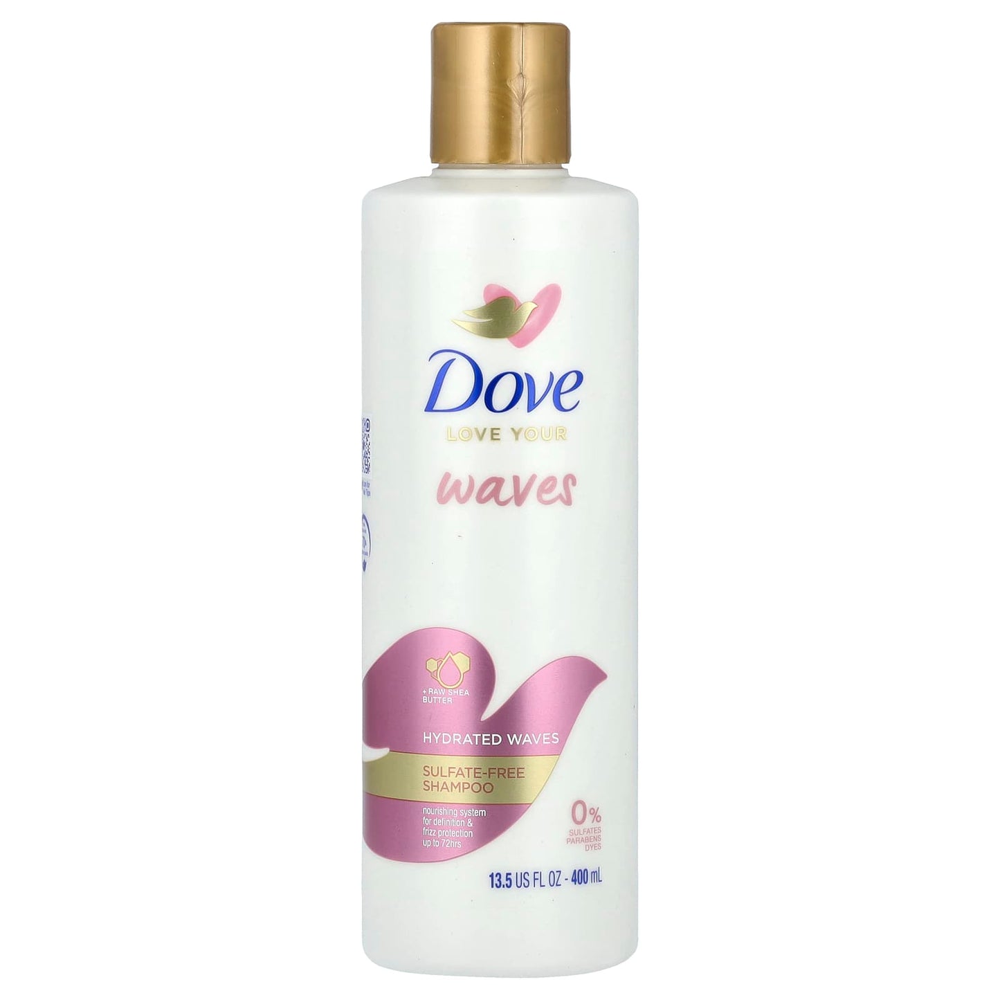 Dove Sulfate-Free Shampoo for Wavy Hair, 13.5 fl oz (400 ml) - Image 1