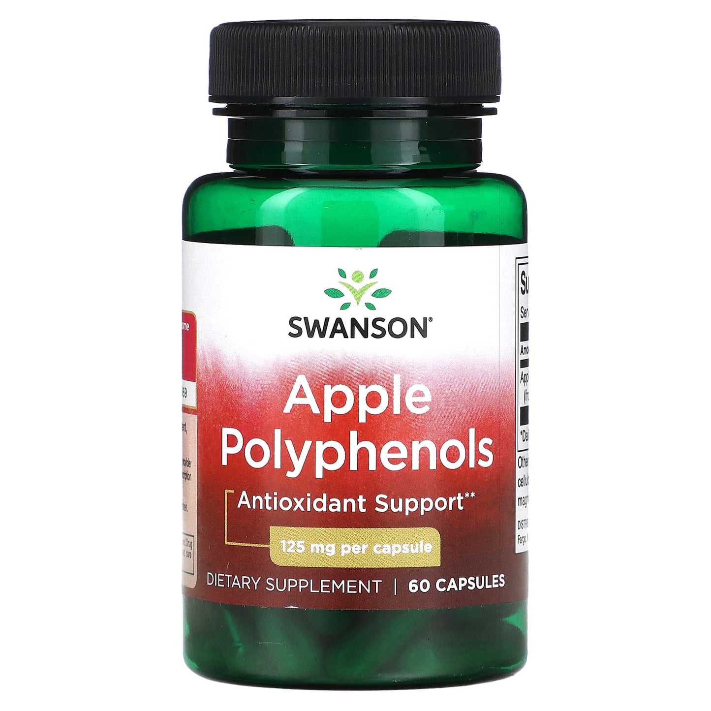 Swanson, Apple Polyphenols, 125 mg, 60 Capsules - Image 1