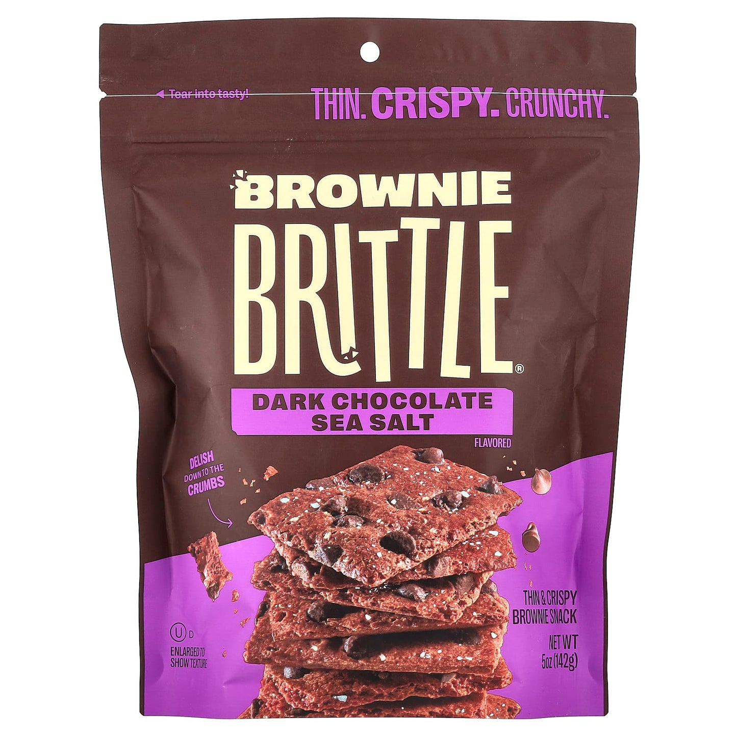 Sheila G's, Brownie Brittle®, Dark Chocolate Sea Salt, 5 oz (142 g) - Image 1