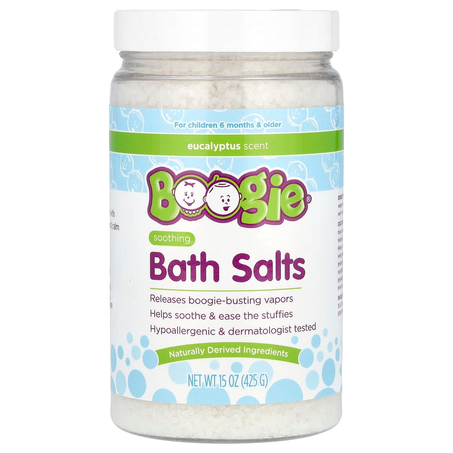 Boogie Wipes Soothing Bath Salts with Eucalyptus for Kids - Image 1