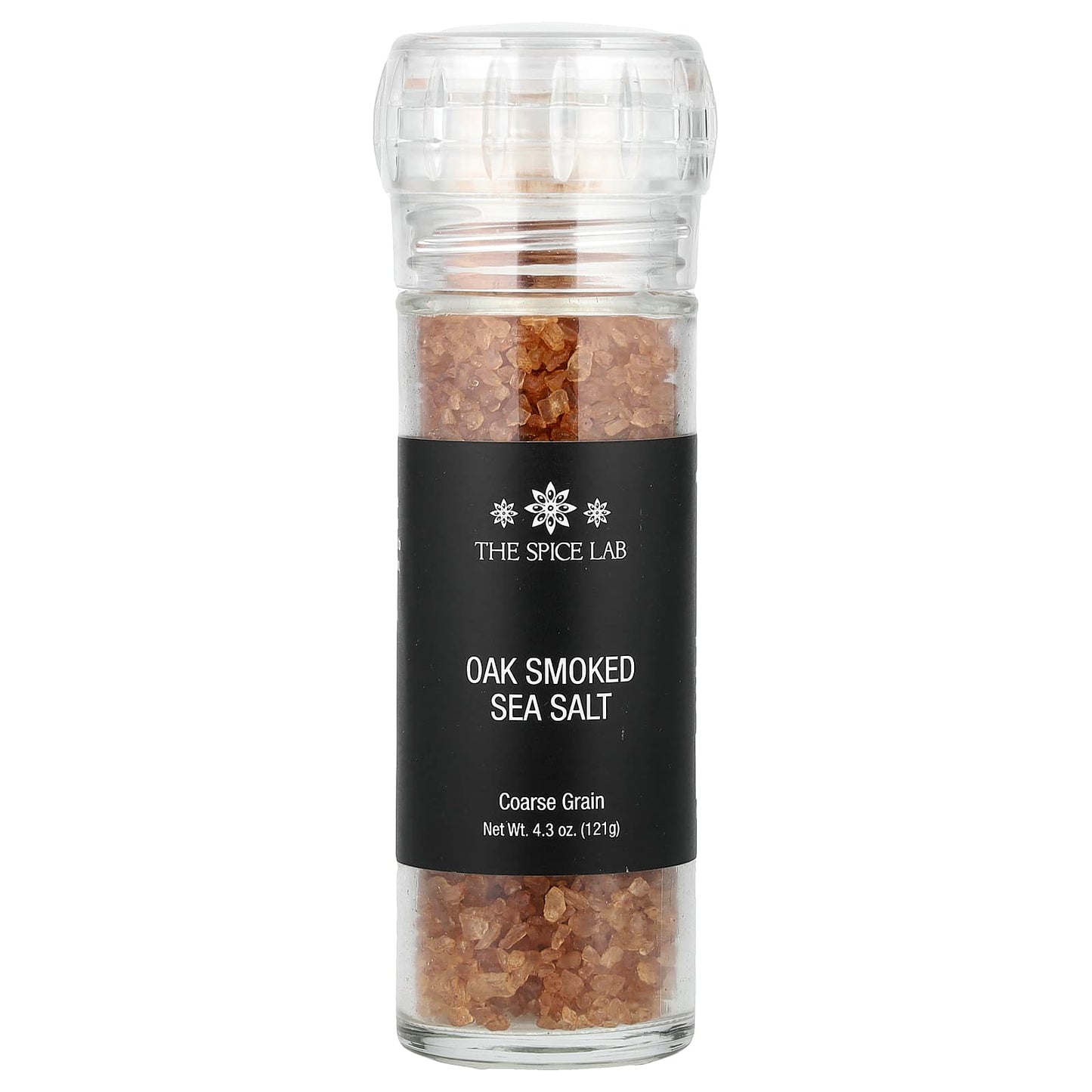 The Spice Lab, Oak Smoked Sea Salt Grinder, 4.3 oz (121 g) - Image 1