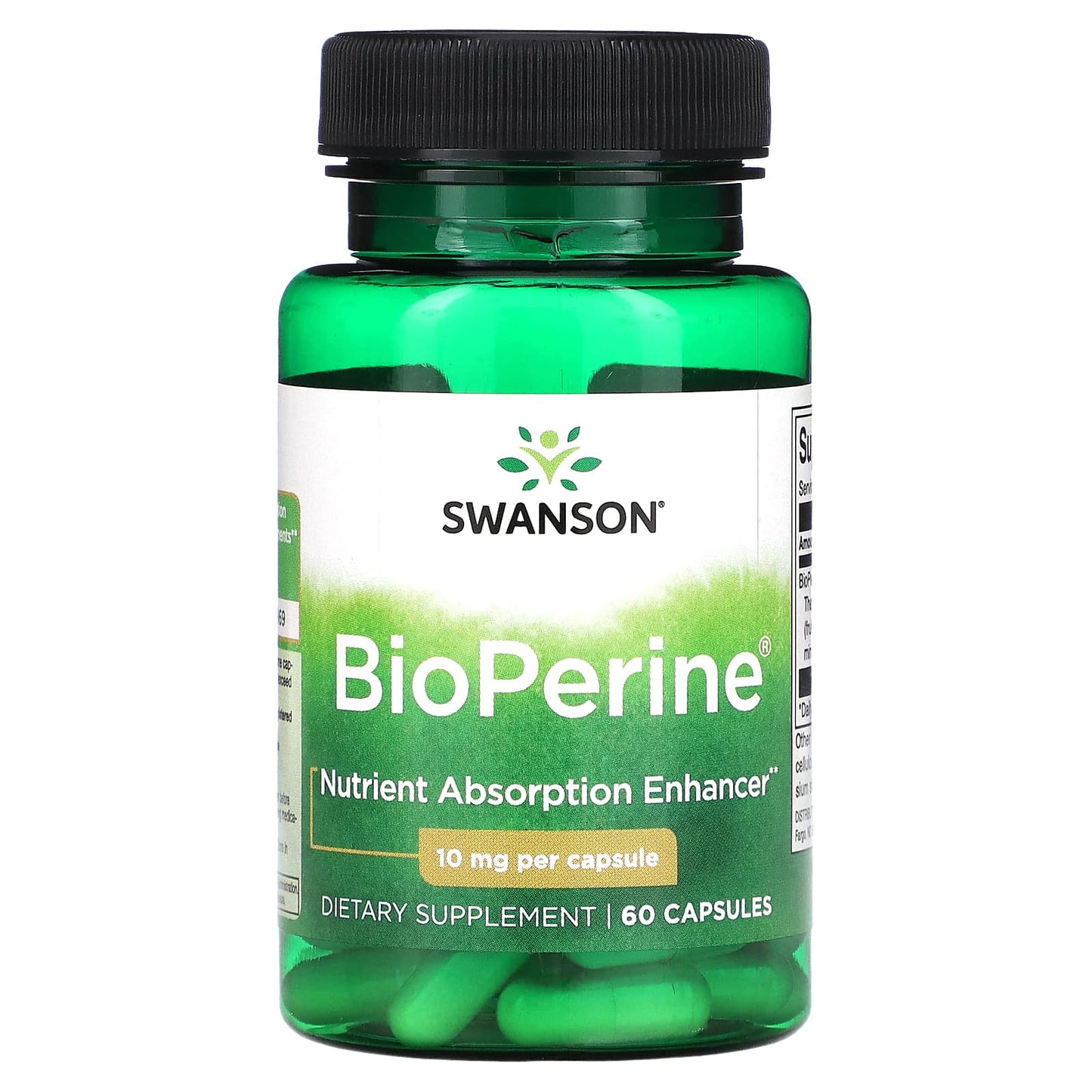 Swanson, BioPerine, 10 mg, 60 Capsules - Image 1