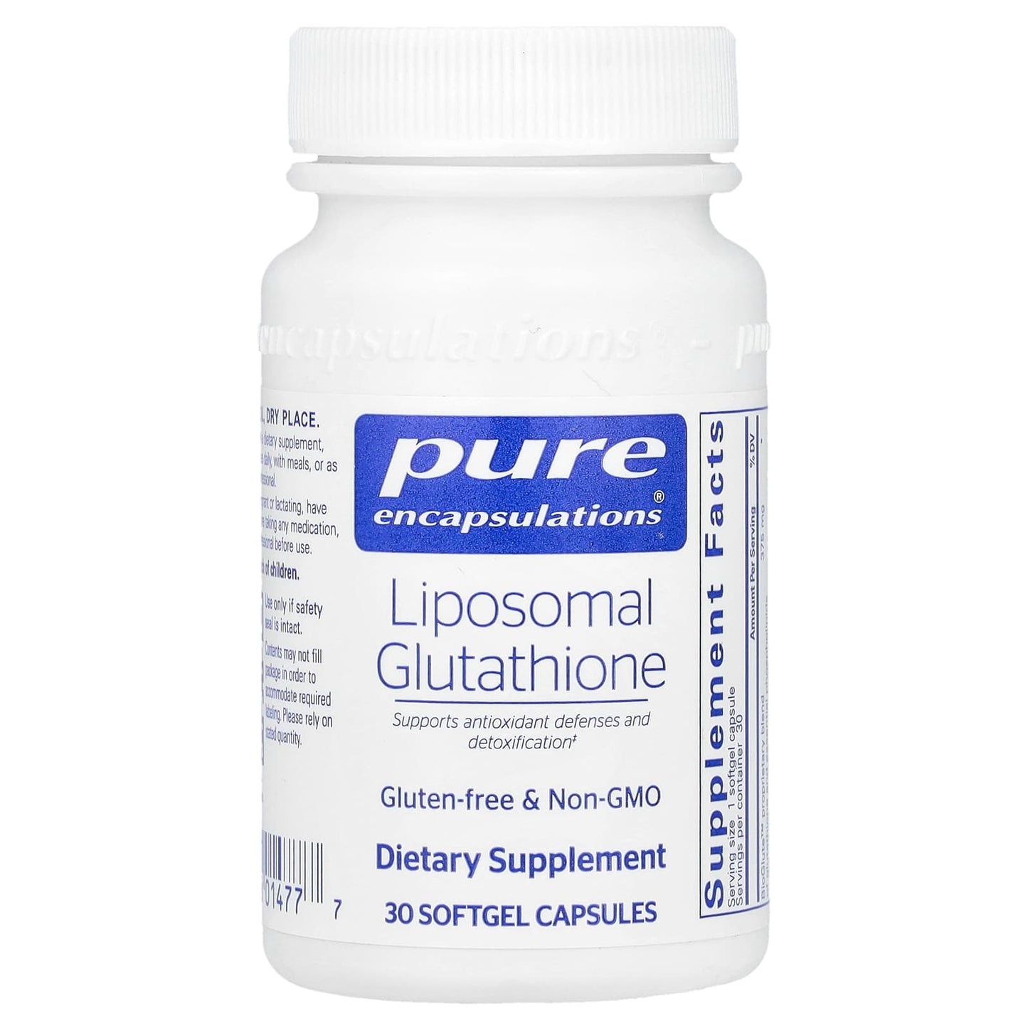 Pure Encapsulations, Liposomal Glutathione, 30 Softgel Capsules (375 mg per Softgel) - Image 1