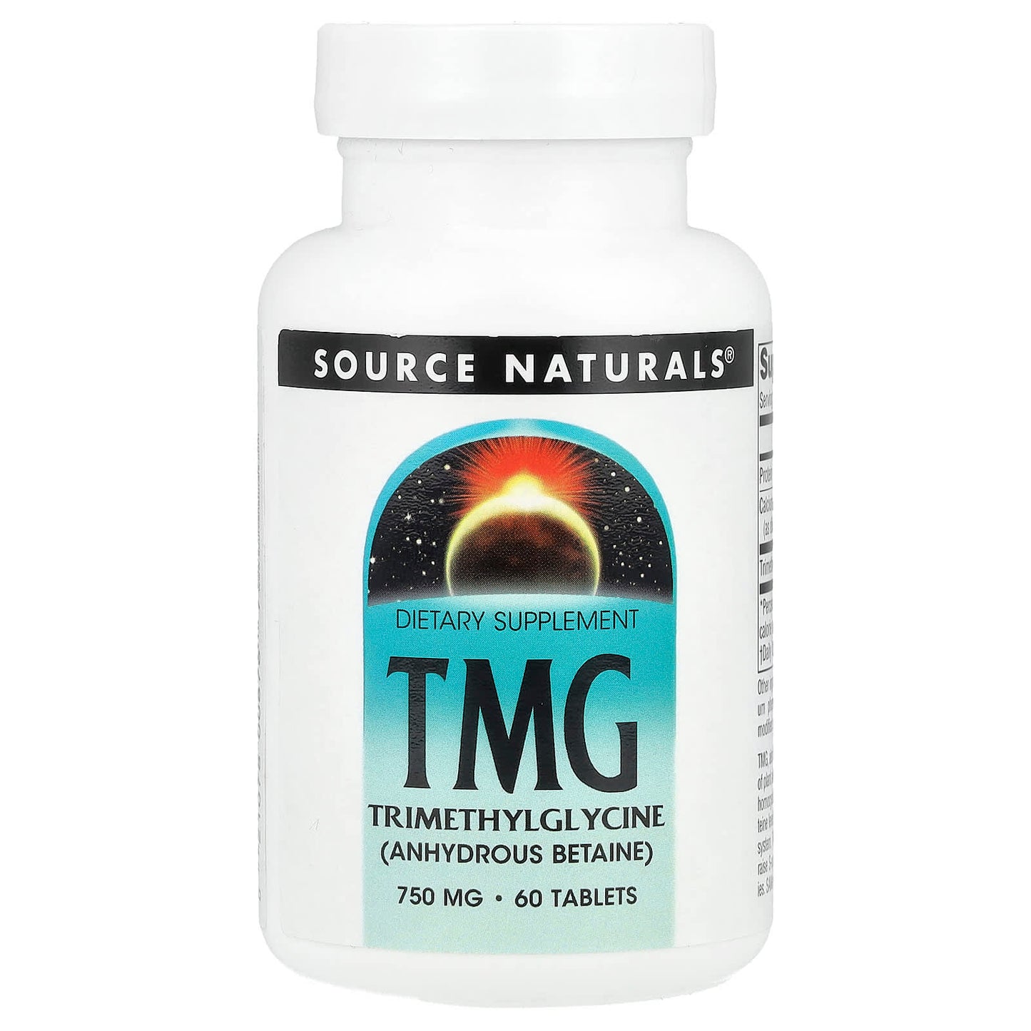 Source Naturals, TMG, 60 Tablets - Image 1