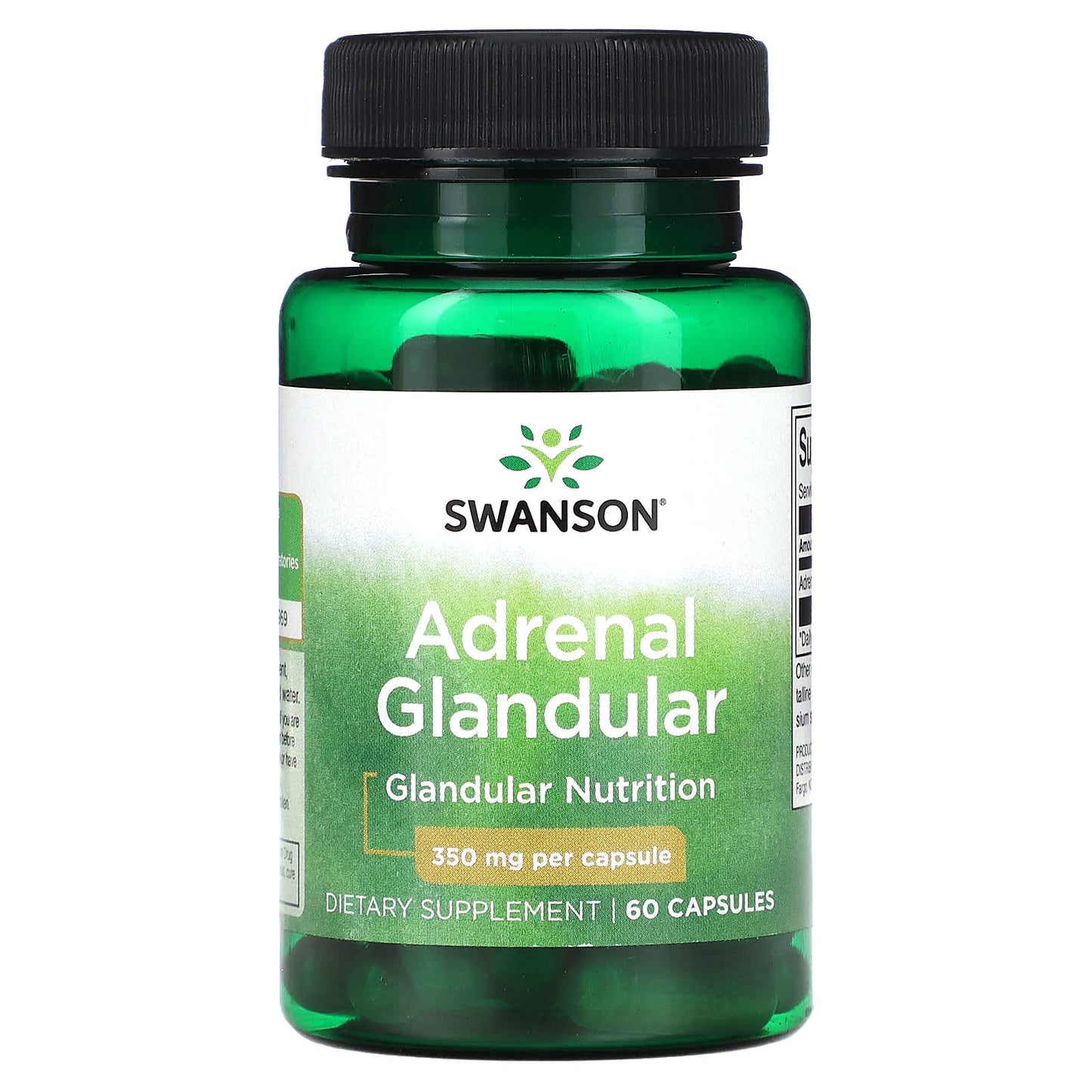 Swanson, Adrenal Glandular, 350 mg, 60 Capsules - Image 1