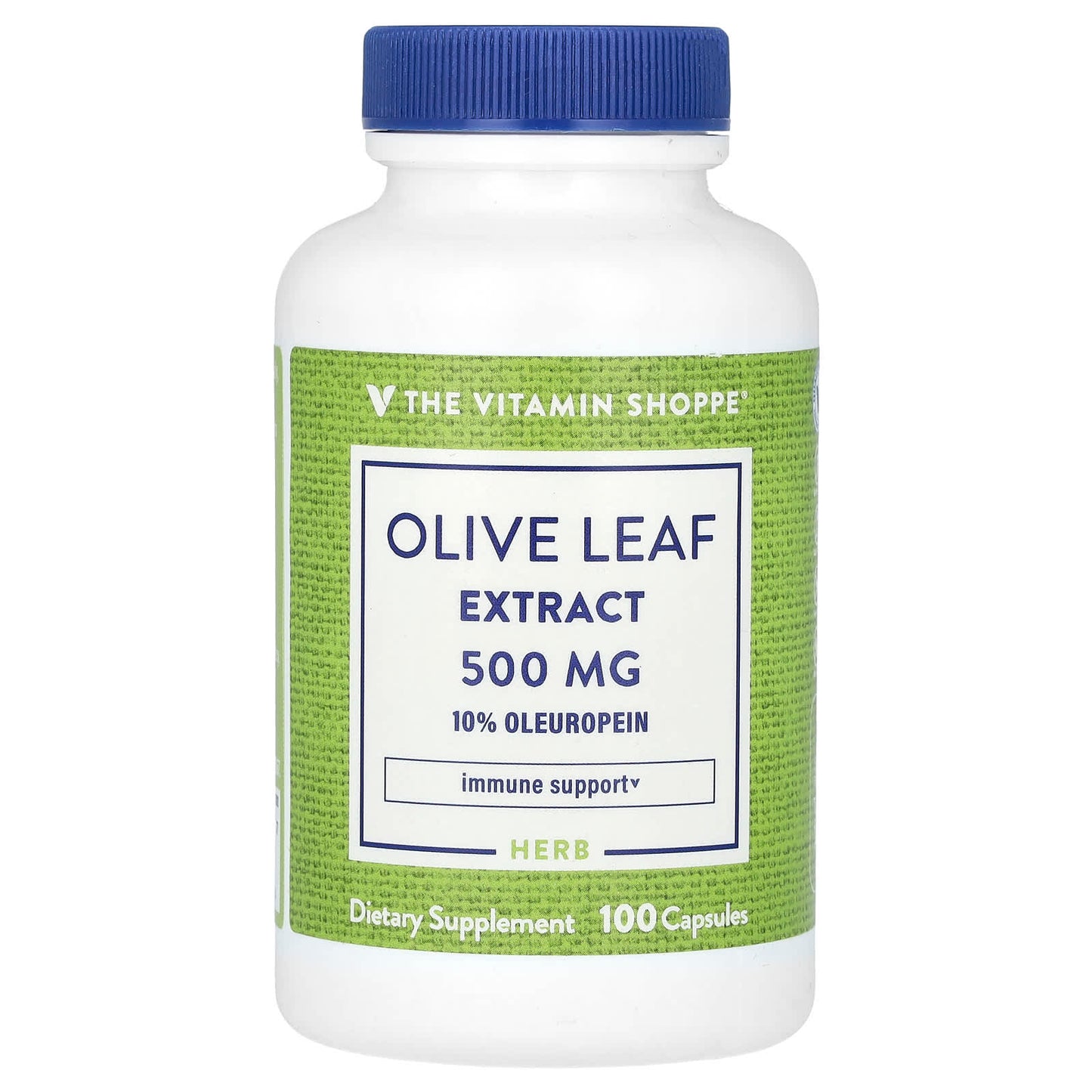 The Vitamin Shoppe, Olive Leaf Extract, 500 mg, 100 Capsules - Image 1