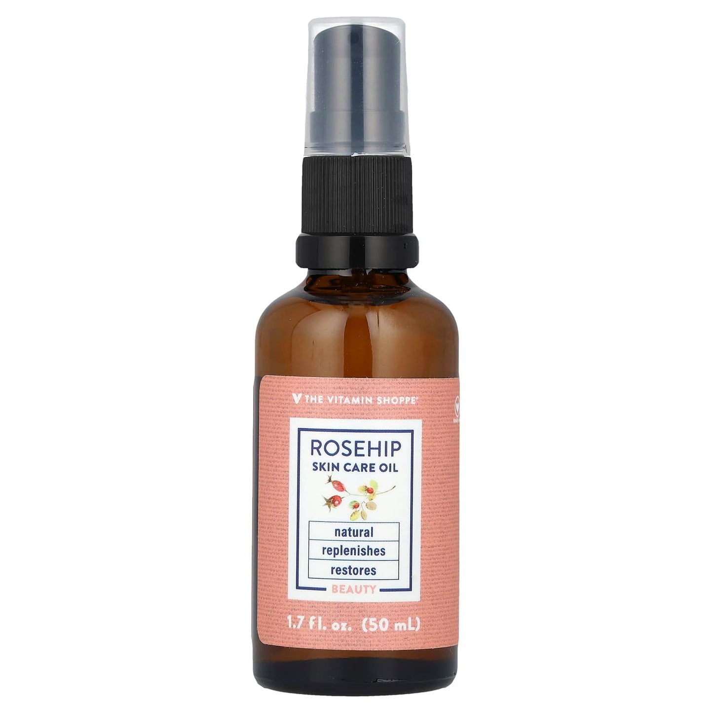 The Vitamin Shoppe, Rosehip Skin Care Oil, 1.7 fl oz (50 ml) - Image 1