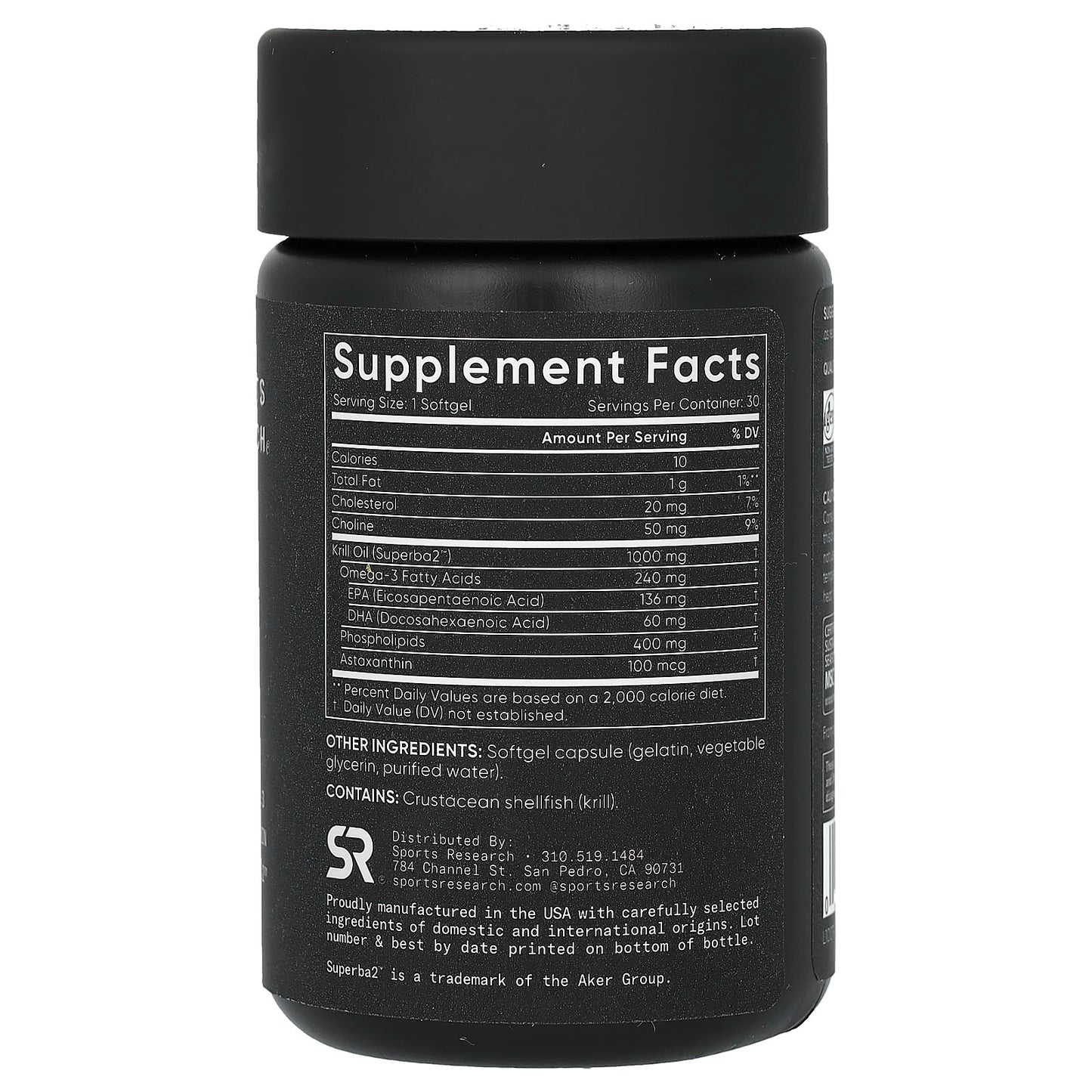 Sports Research, Omega-3 Krill Oil, Double Strength, 1,000 mg, 30 Softgels - Image 2