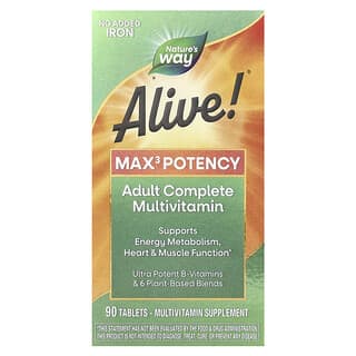 Maximize Your Health with Nature's Way Alive! Max3 Potency Multivitamin