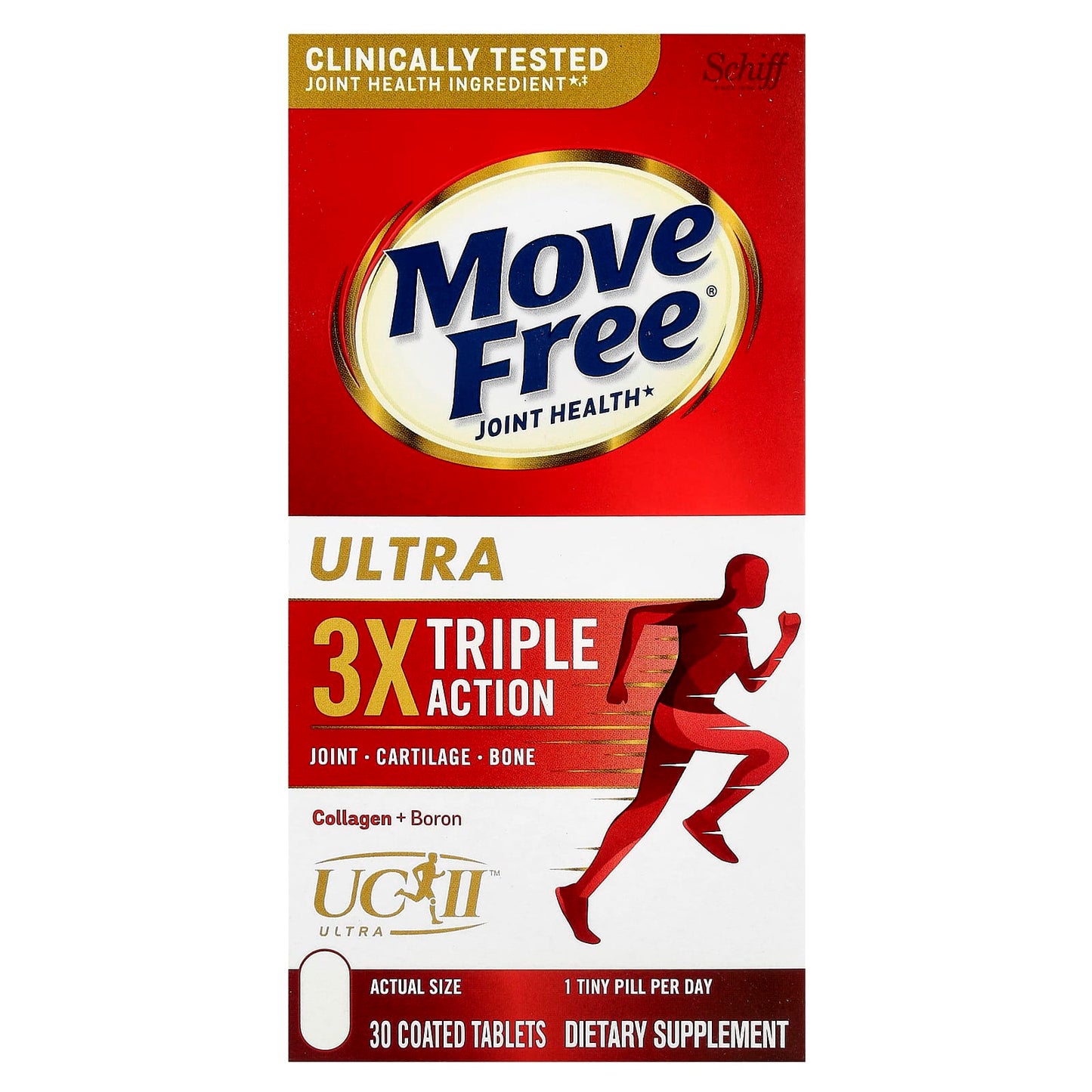 Schiff, Move Free® Joint Health, Ultra, Triple Action, 30 Coated Tablets - Image 1