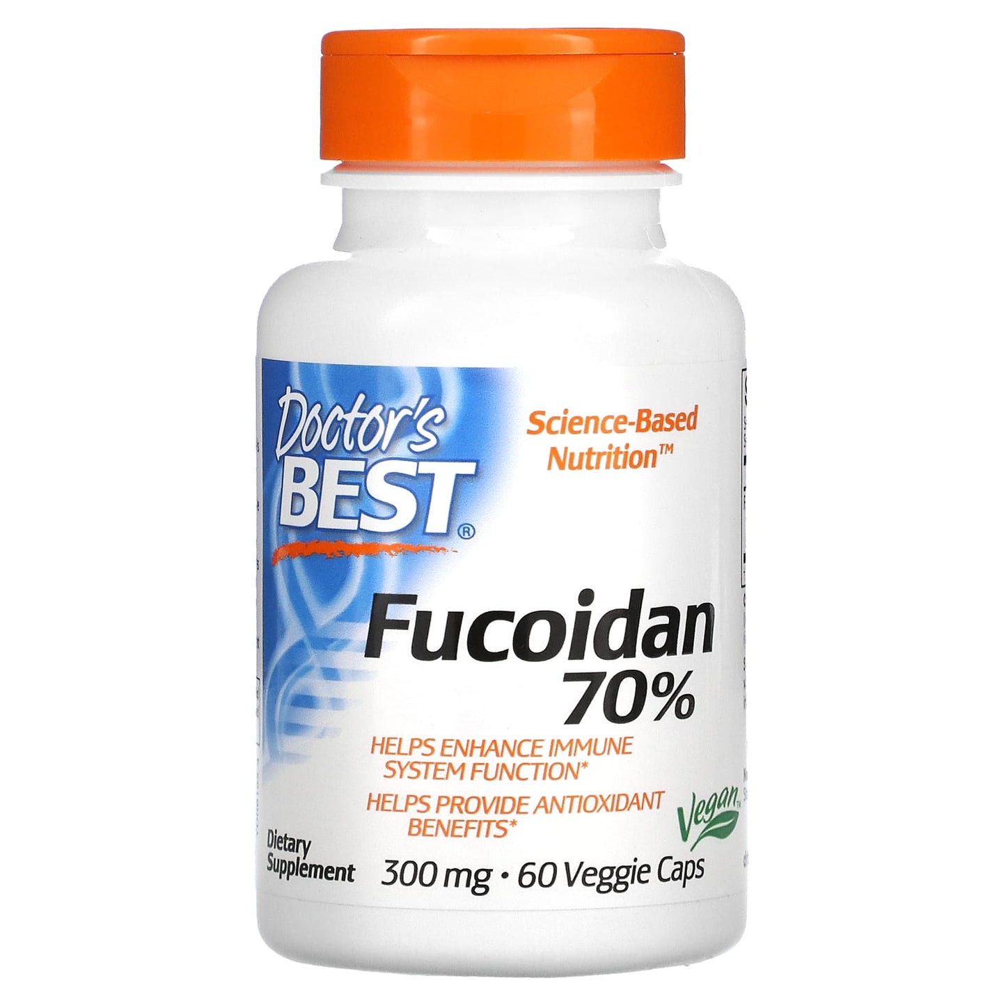 Fucoidan 70% Dietary Supplement by Doctor's Best - 60 Veggie Caps - Image 1