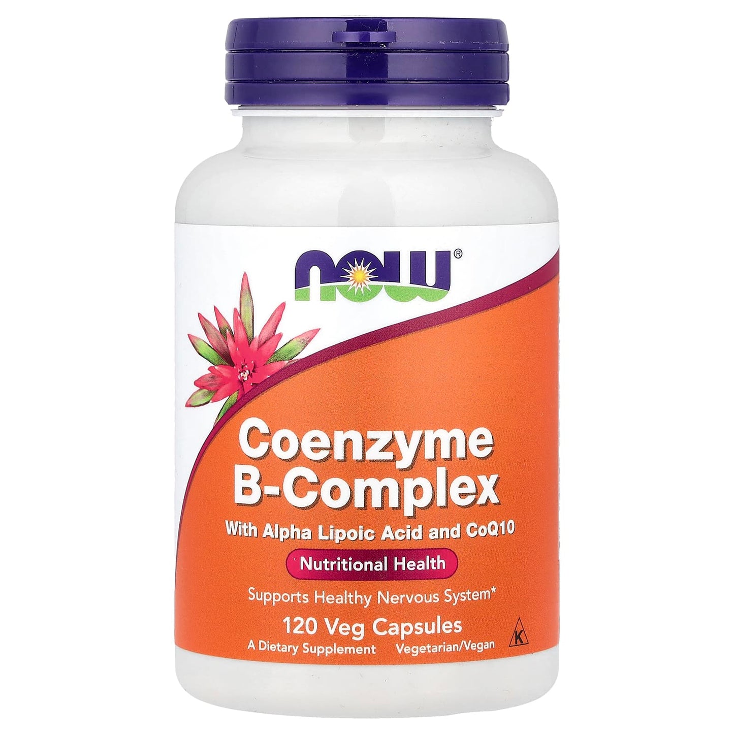 NOW Foods, Coenzyme B-Complex With Alpha Lipoic Acid and CoQ10, 120 Veg Capsules - Image 1