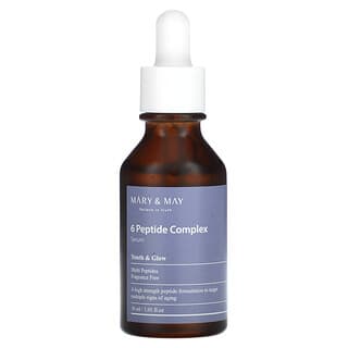 Unlock Youthful Glow with Mary & May 6 Peptide Complex Serum, Fragrance-Free